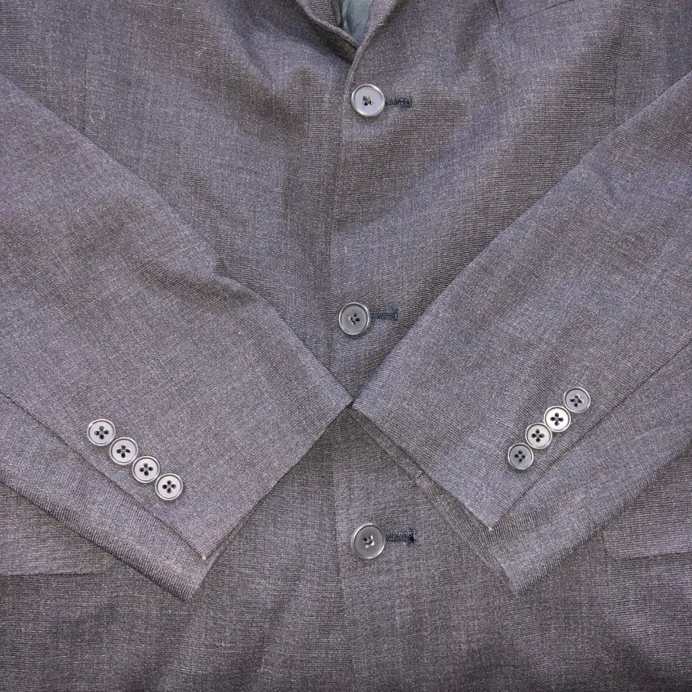 Tommy Hilfiger Blazer Mens 44R Black Wool Blend 3 Button Single Breast/Vent - Picture 5 of 11